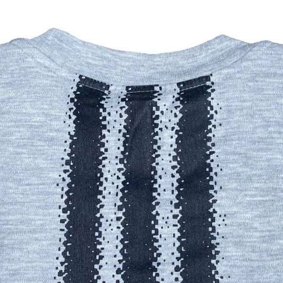 Vintage 80s Adidas Trefoil 3 Stripes Big Logo LongslT Shirt Gray Mens Medium - Picture 5 of 9